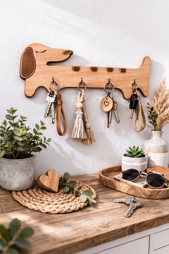Schlüsselbrett aus holz - aus,