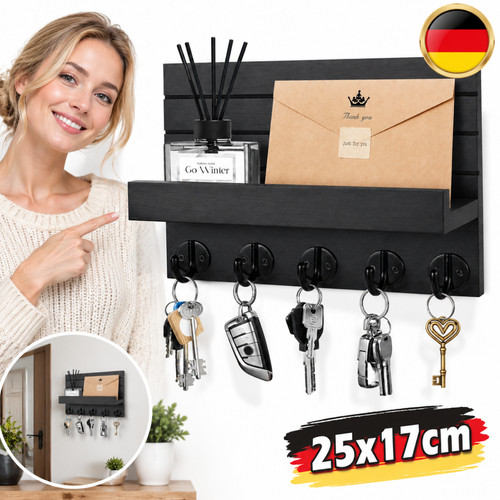 Schlüsselbrett mit ablage - schlüsselbrett,