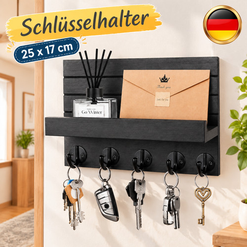 Schlüsselbrett mit ablage - schlüsselbrett,