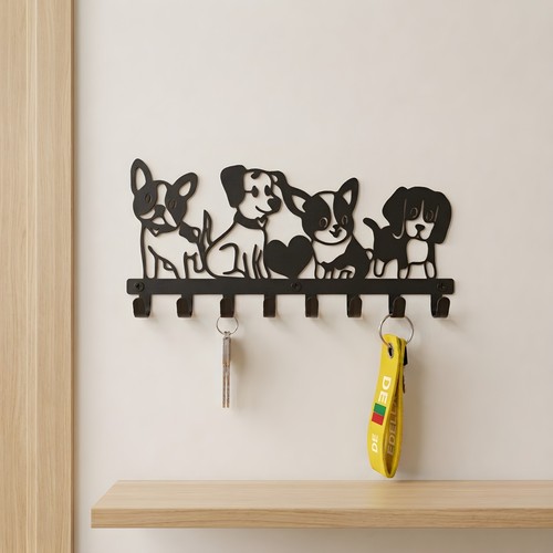 Schlüsselbrett hund metall - hund,
